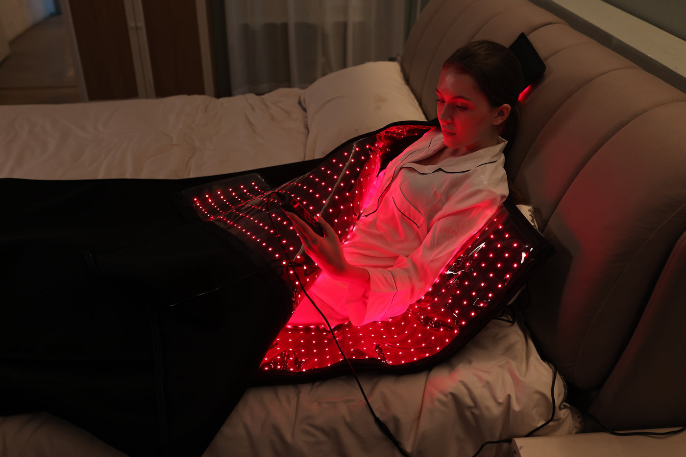 Rødlyspose med rødt og nærinfrarødt lys (650nm / 850nm) DOBBELT