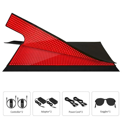 Rødlyspose med rødt og nærinfrarødt lys (650nm / 850nm) DOBBELT