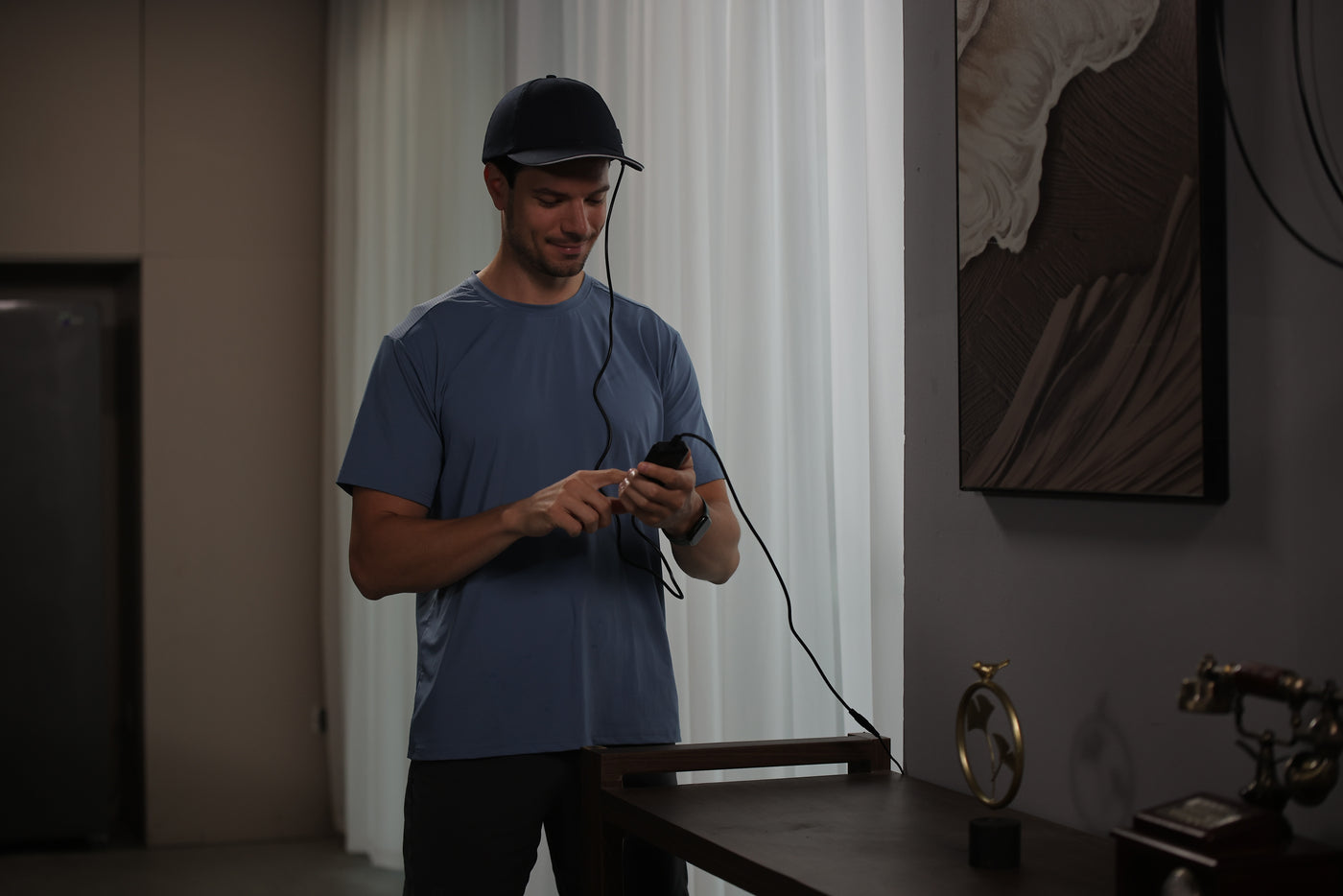 Rødlyskasket med rødt og nærinfrarødt lys