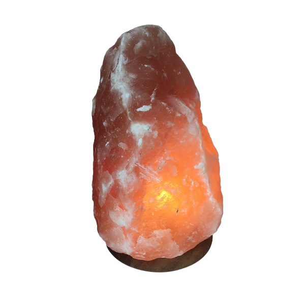 Himalaya Saltlampe (4-6 kg.) Med Træfod